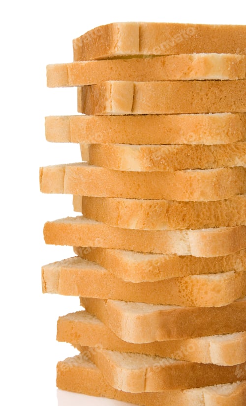 Preview: sliced loaf of bread isolated on white