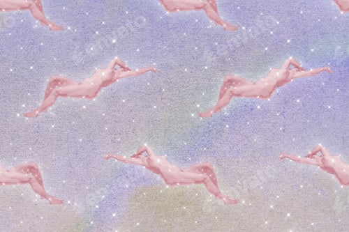 Preview: Nude art vintage pattern background