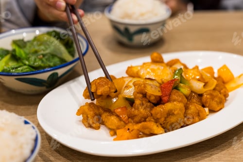 Preview: Sweet and sour pork in Hong Kong restaurant