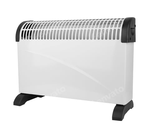 Preview: Electric convector isolated on a white background
