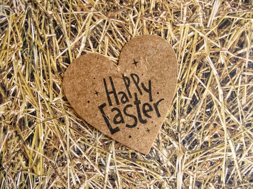 Preview: Label with Happy Easter