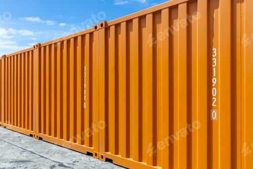 Preview: Freight container large container for ship, Surface texture and background sea container, Cargo.