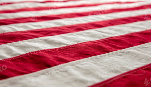 Preview: USA flag wave background closeup, American National Holiday
