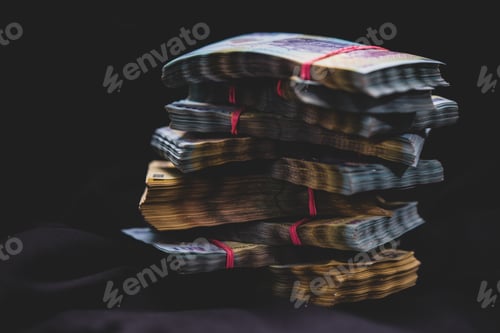 Preview: Closeup shot of a pile of Lei banknotes