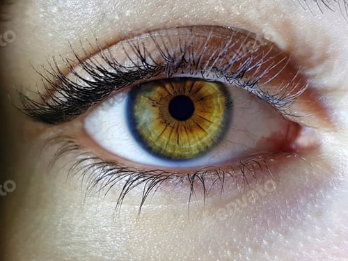 Preview: Beautiful macro closeup shot of a female human's deep eyes