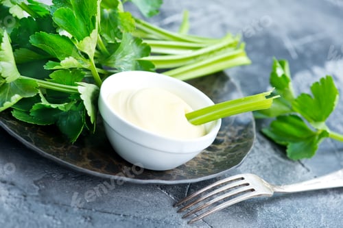 Preview: celery with sauce