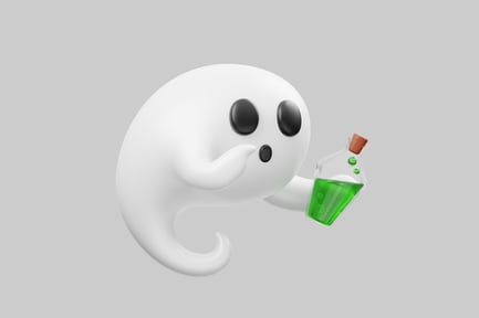 Preview: Ghost with green potion bottle