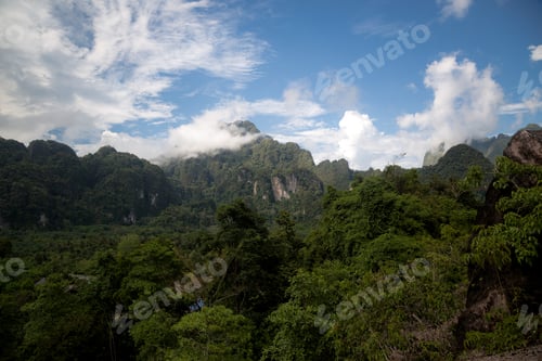 Preview: Mountain landscapein the best moment on the west of Thailand