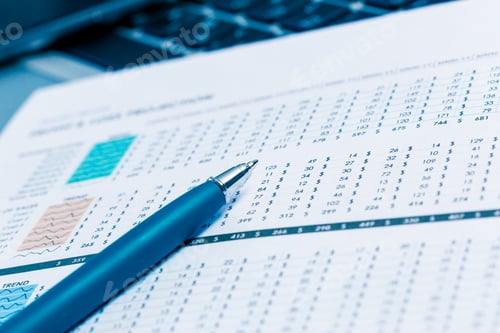 Preview: financial graph and chart