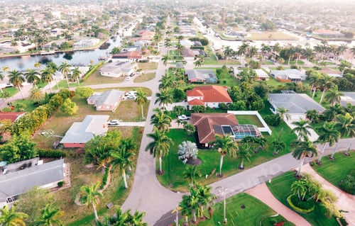 Preview: Aerial view of suburbs