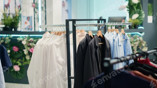 Preview: Empty luxurious fashion boutique