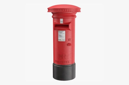 Preview: British Royal Mail Pillar Box - Classic Red Post Office