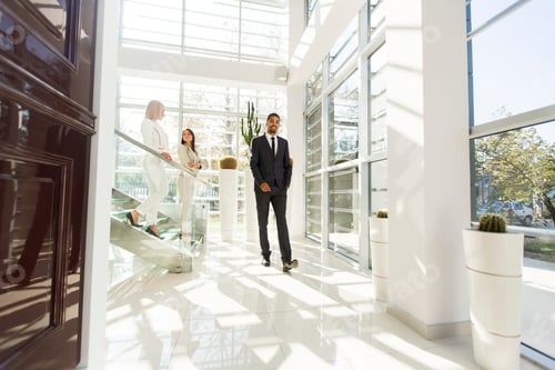 Preview: Young people walking in the office