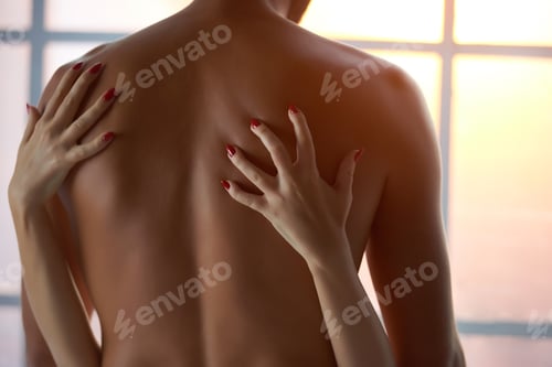 Preview: Hands of woman, shirtless man