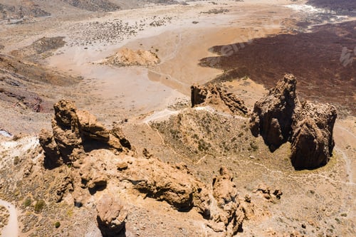 Preview: A crater in the Teide Volcano National Park.A Martian view.Tenerife.Spain