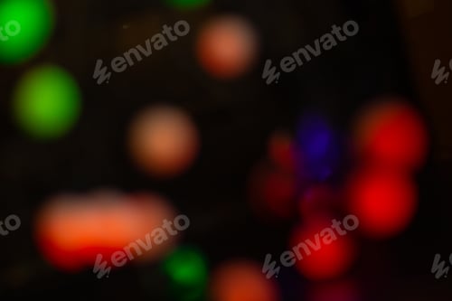 Preview: Bokeh Lights Colorful Garland Lights Blurred In The Background Multicolored Light Background On