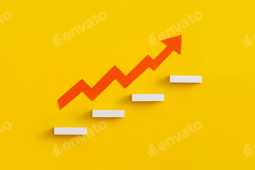 Preview: Ladder career path for business growth success process concept.