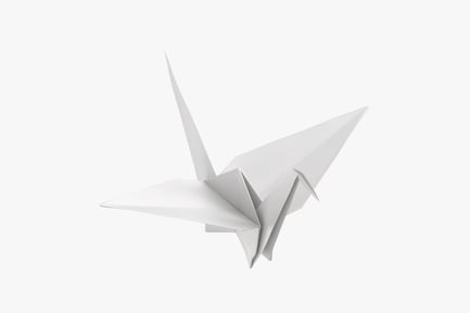 Preview: Folded Paper Crane - Origami Art
