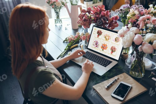 Finding flowers on internet shop