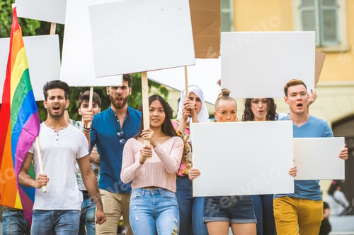 Preview: Activists demonstrating against social issues