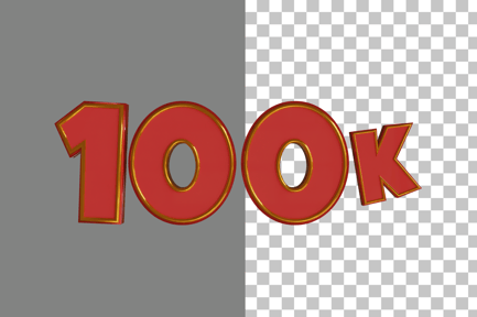 Preview: Thanks 100K 3D Icon