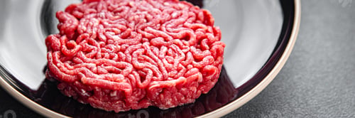 Preview: cutlet raw meat fresh appetizer beef hamburger cooking eating meal food snack on the table