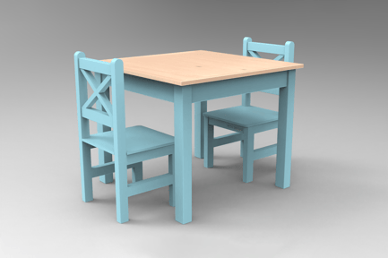 Preview: Coffee Table & Chair 001