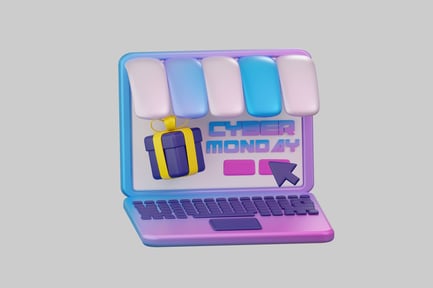 Preview: Cyber monday online shopping laptop