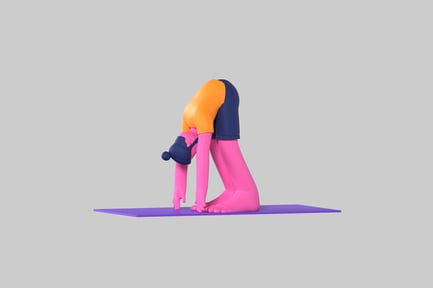 Preview: Downward Facing Cartoon Character