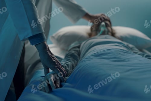 Preview: Doctor assisting a young patient at the hospital