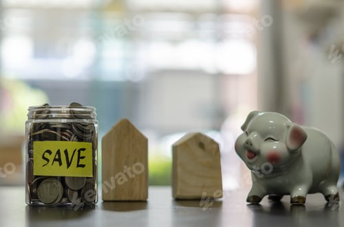 Preview: Investment and finance business concept. Saving money to invest or buy real estate in retirement