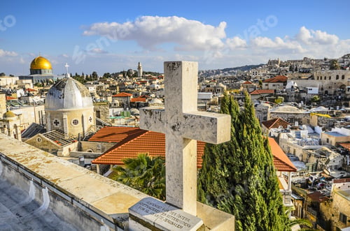 Preview: Jerusalem, Israel Old City Cityscape.