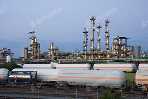 Preview: Refinery And Railroad Cars