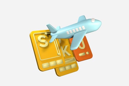 Preview: Airplane Boarding Pass 3D Illustration