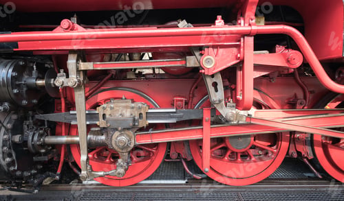 Preview: Old locomotive as a background