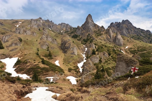 Preview: mountains with clouds