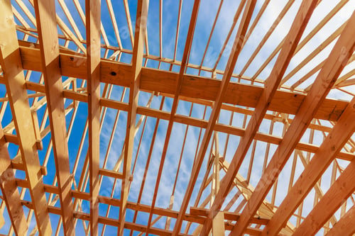 Preview: Framework construction begins on new house.