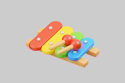 Aperçu: Jouet musical xylophone de dessin animé