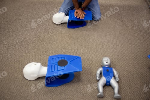 Preview: Human toy character for cardiopulmonary resuscitation medical training