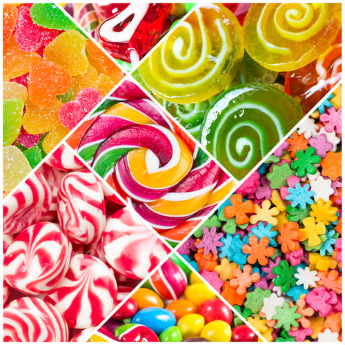 Preview: Collage of candy and sweets