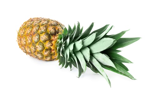 Preview: Fresh ripe juicy pineapple isolated on white