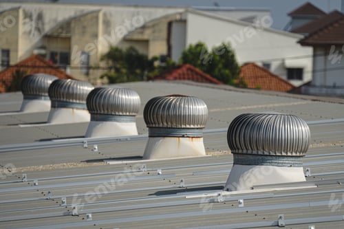 Preview: Ventilation of hot air inside the building over the roof