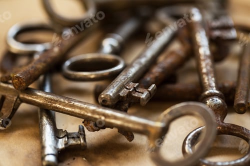 Preview: Old, ornate keys