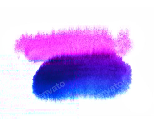 Preview: Abstract Pink and Blue Watercolor Ink Wash