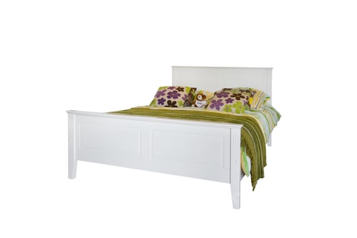 Preview: Double-sized bed on a white background