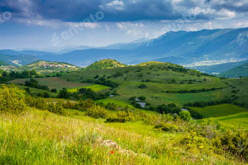 Preview: Landscape along the road from Norcia to Cittareale, Umbria