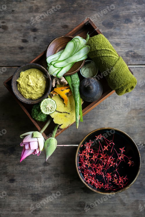 Preview: natural organic products in asian beauty spa