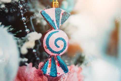Preview: Christmas tree branch with toys