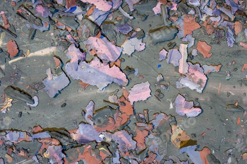 Preview: Destroyed Texture- Old Acrylic Paint. Crackle Surface- Abstract Pattern