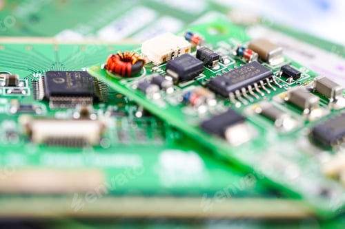Preview: E-waste electronic, computer circuit cpu chip mainboard core processor electronics device